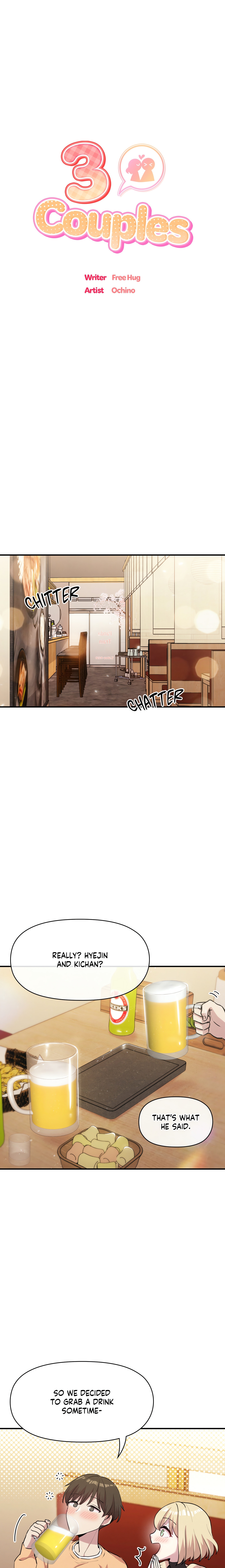 3 Couples (Official) chapter 8 page 1