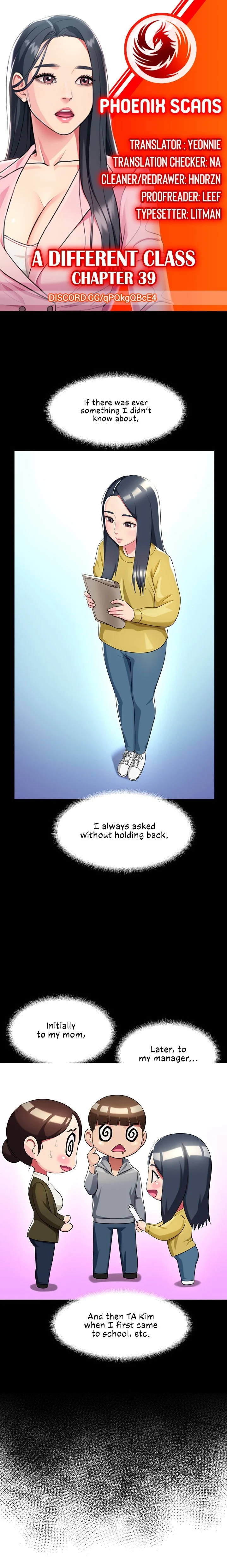 A Different Class chapter 39 page 1
