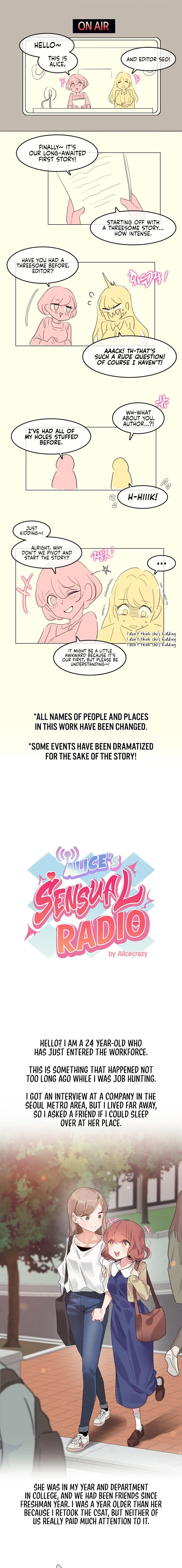 Alice’s Feeling Radio chapter 1 page 1