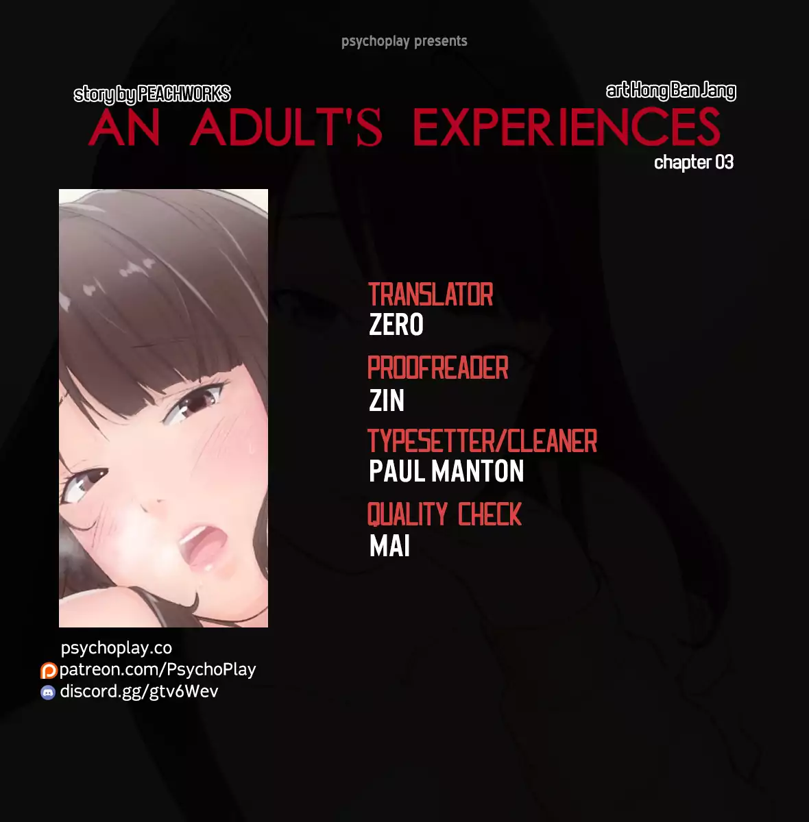 An Adult’s Experiences chapter 3 page 1