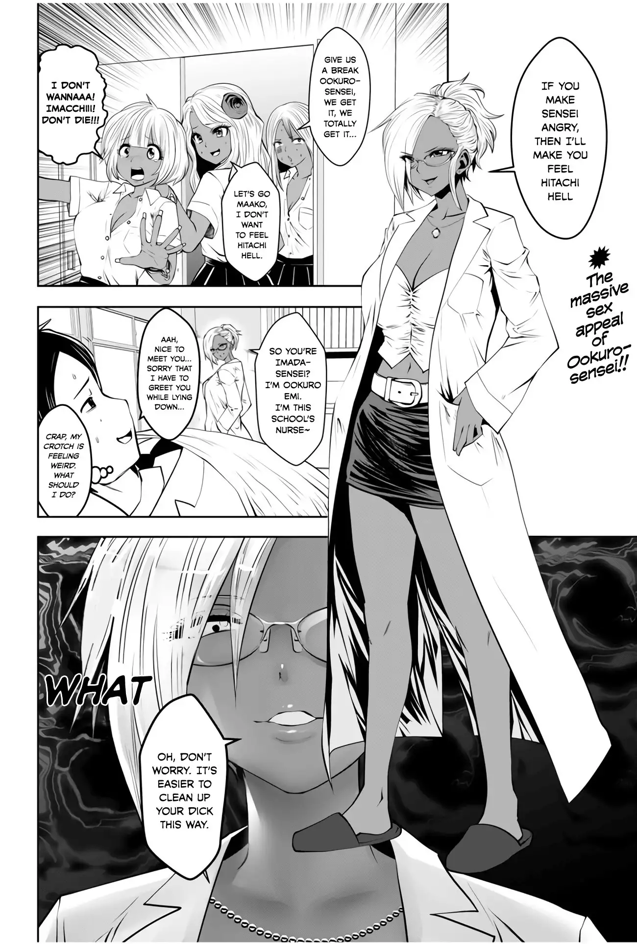 Black Gakkou ni Tsutometeshimatta Sensei chapter 4 page 2