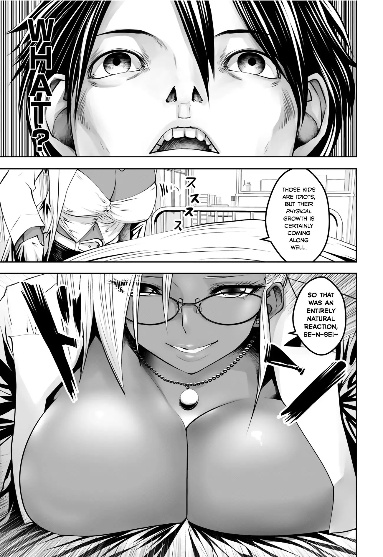Black Gakkou ni Tsutometeshimatta Sensei chapter 4 page 3
