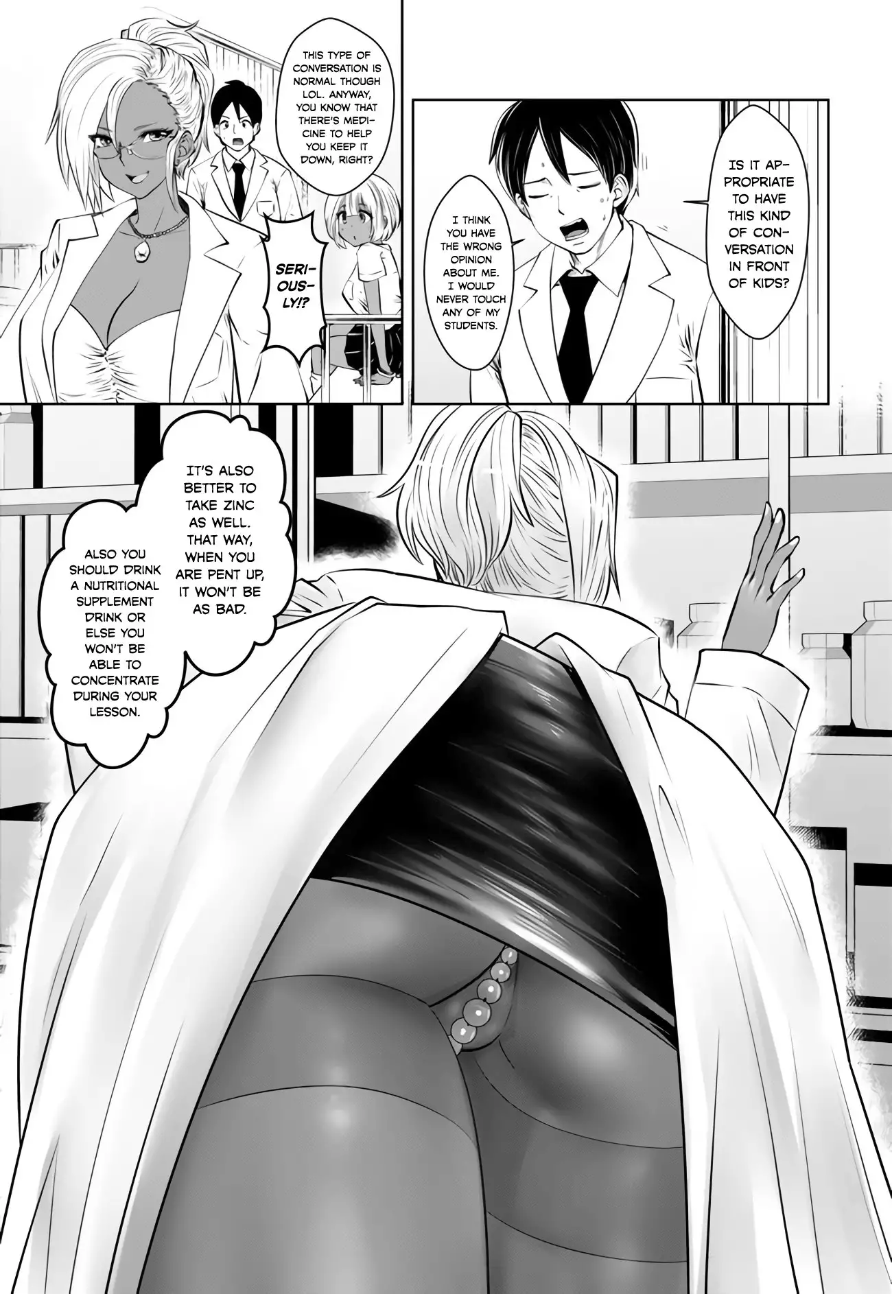Black Gakkou ni Tsutometeshimatta Sensei chapter 4 page 17
