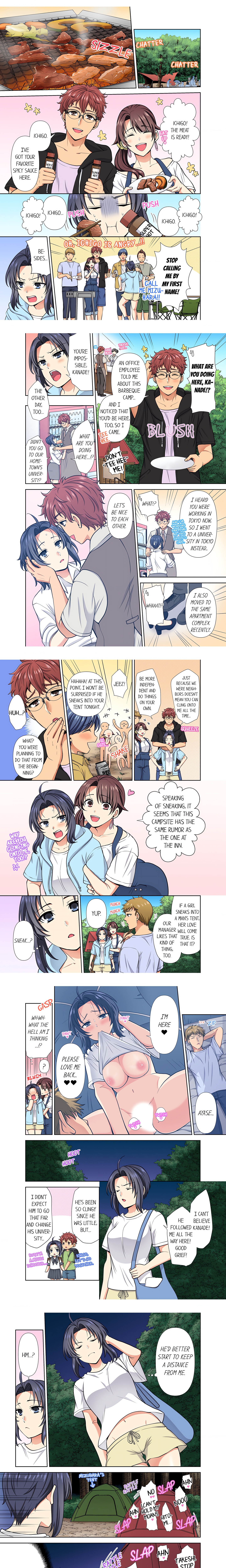Company Outing That Never Ends Even If I Cum – “I’m Fucked By My Childhood Friend…!” chapter 13 page 1