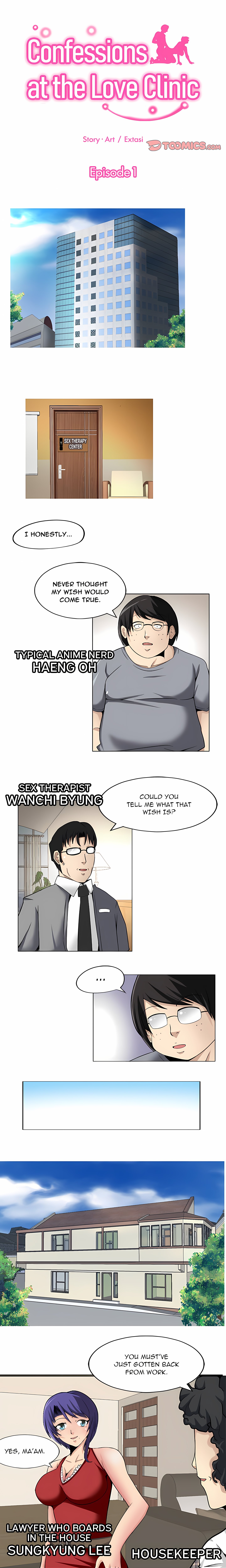 Confessions at the Love Clinic chapter 1 page 1