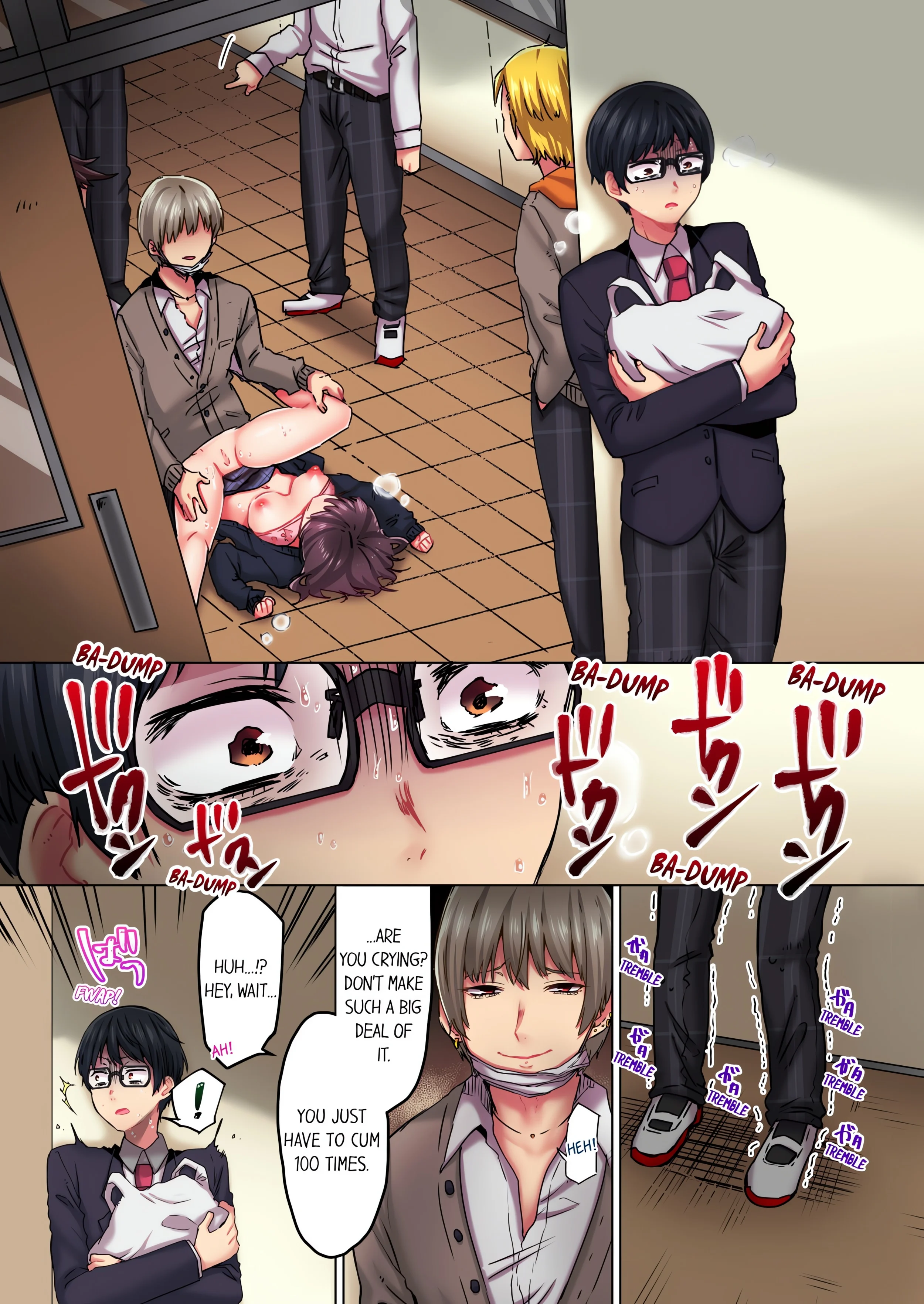 Cumming 100 Times To Protect My Crush (Uncensored) chapter 2 page 8