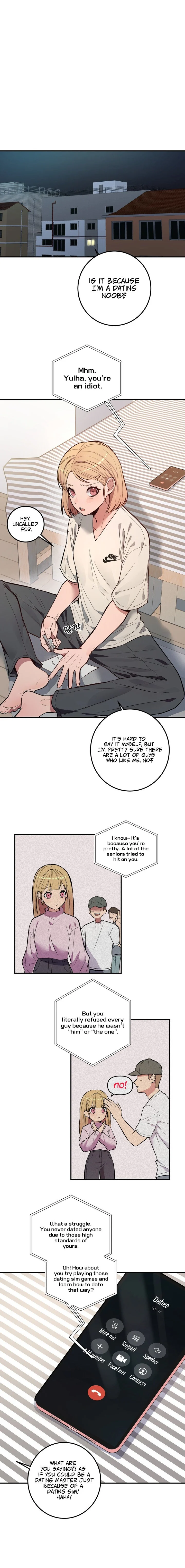 [Dating Sim Short Story] The Dating Simulator Cheat Code chapter 1 page 4