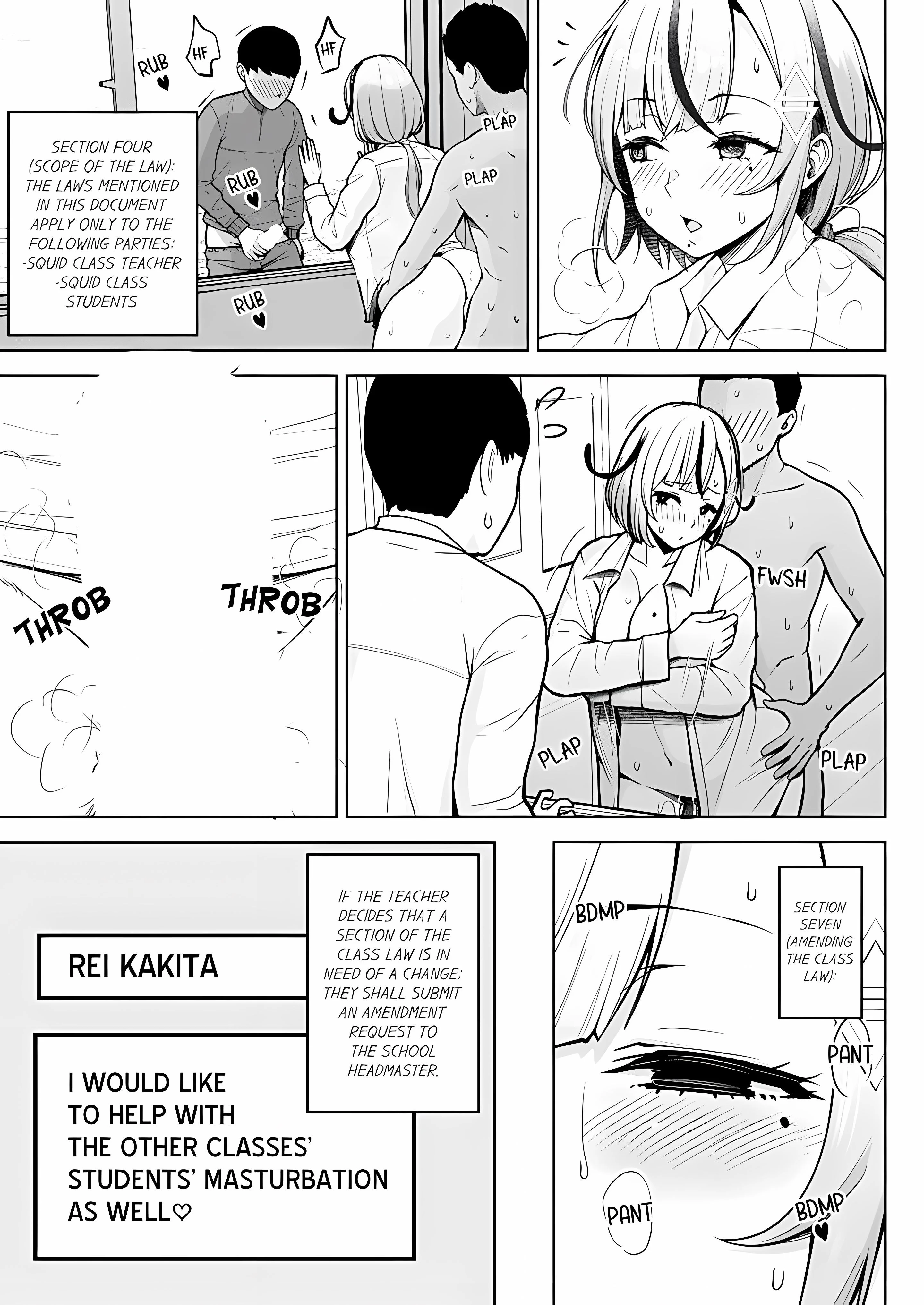 First Year Squid Class’s Nymphomaniac Teacher chapter 13 page 3