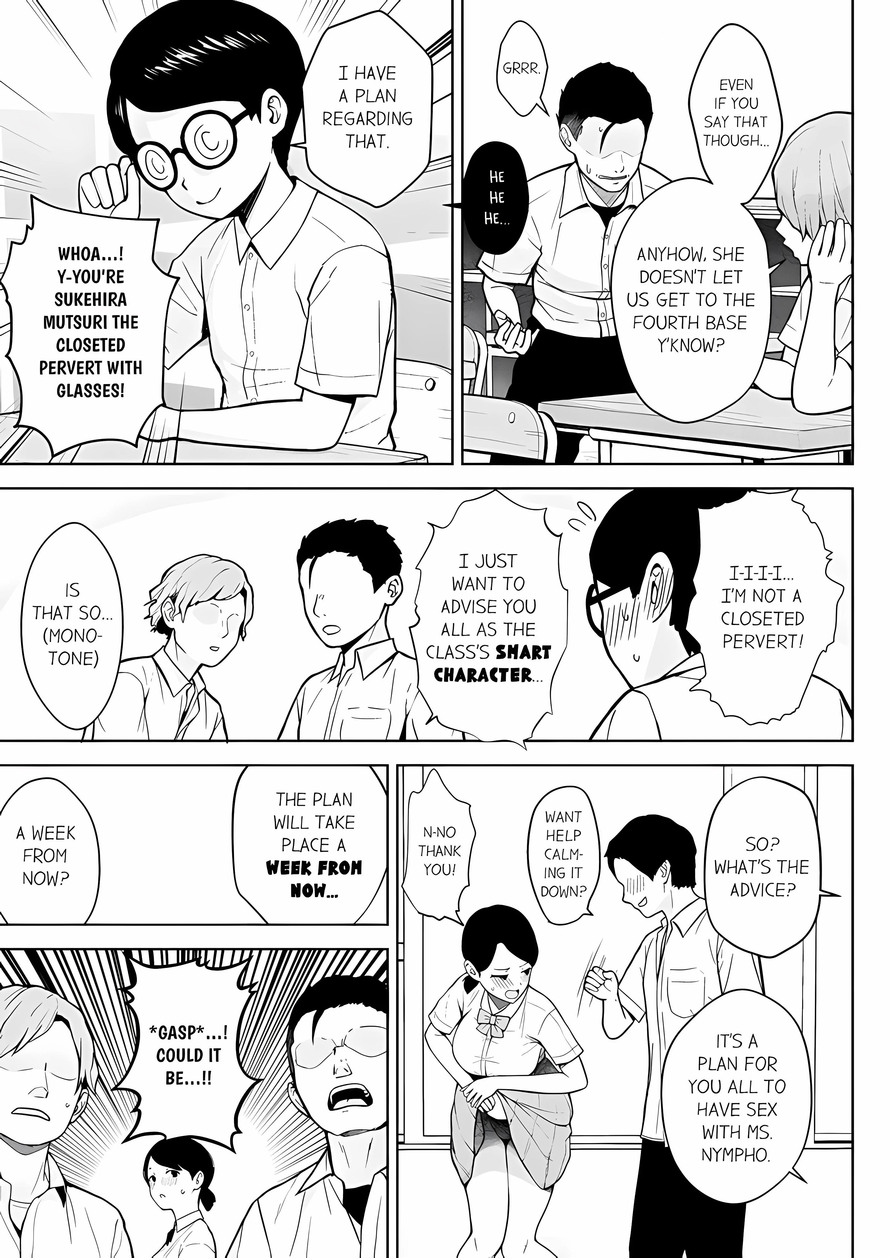 First Year Squid Class’s Nymphomaniac Teacher chapter 7 page 3