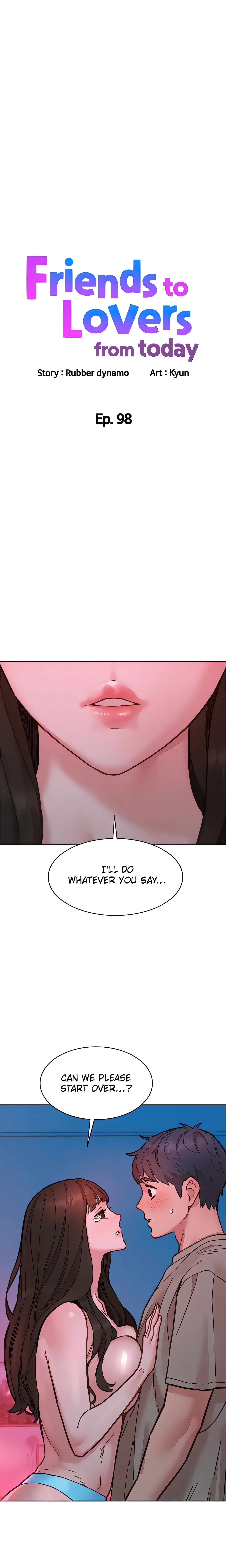 Friends to Lovers from Today (Official) chapter 98 page 1