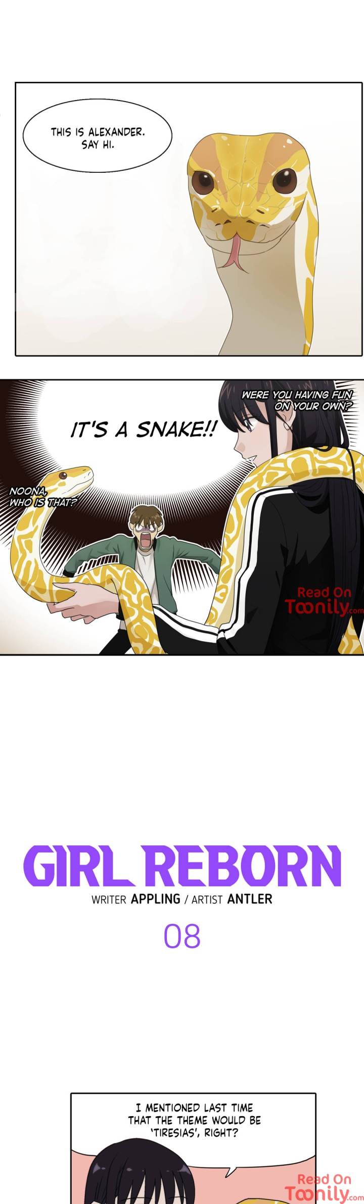 Girl Reborn chapter 8 page 1