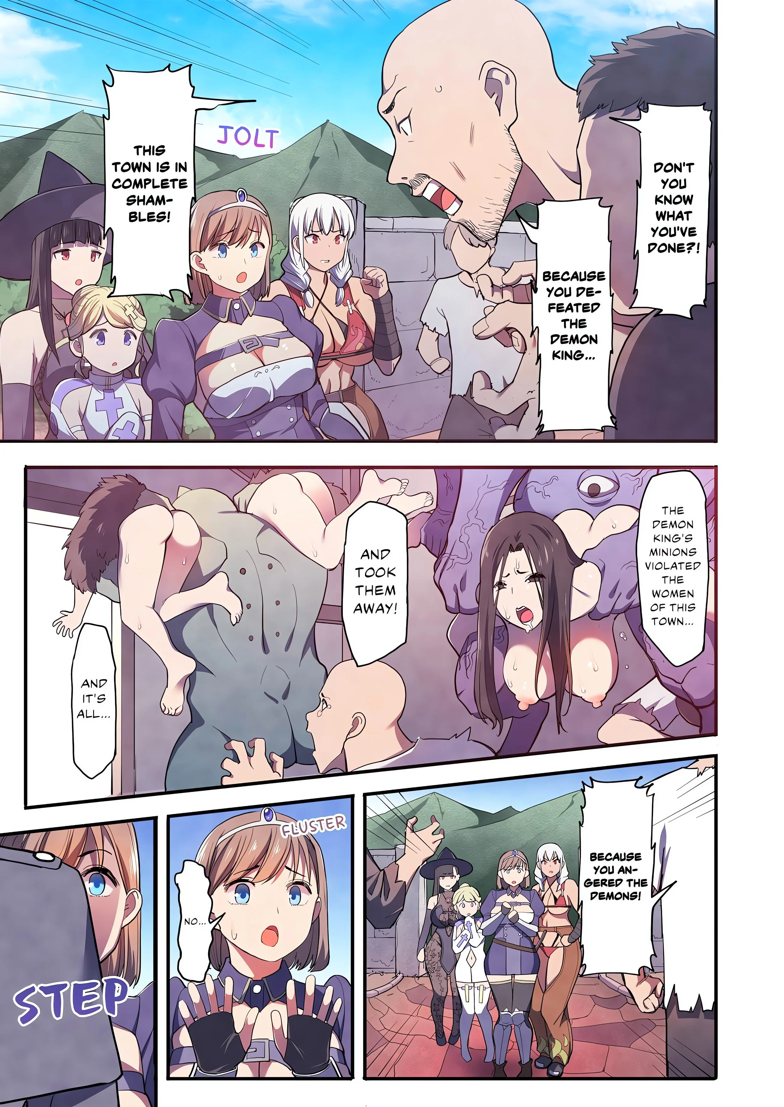Heroes in Peril: A World Without a Demon King Is an Orgasmic Hell! (Uncensored) chapter 1 page 7