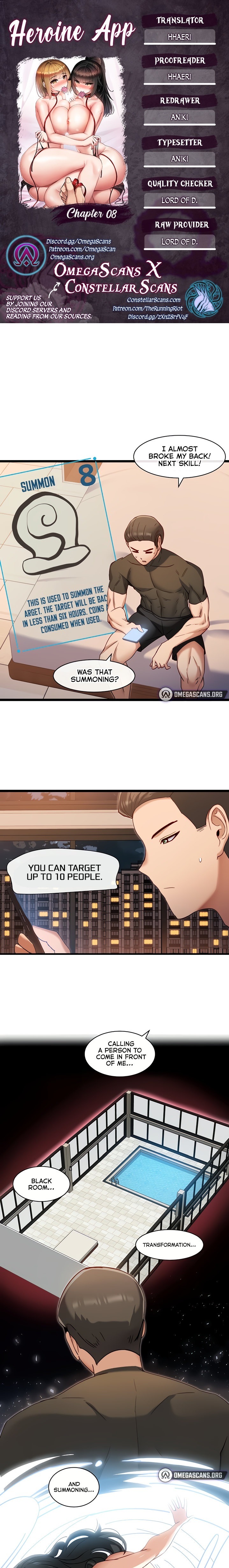 Heroine App chapter 8 page 1