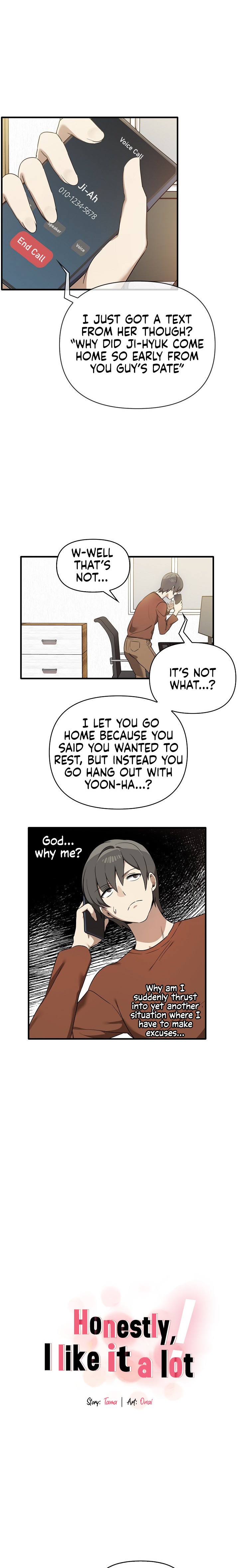 Honestly, I like you a lot! chapter 13 page 3