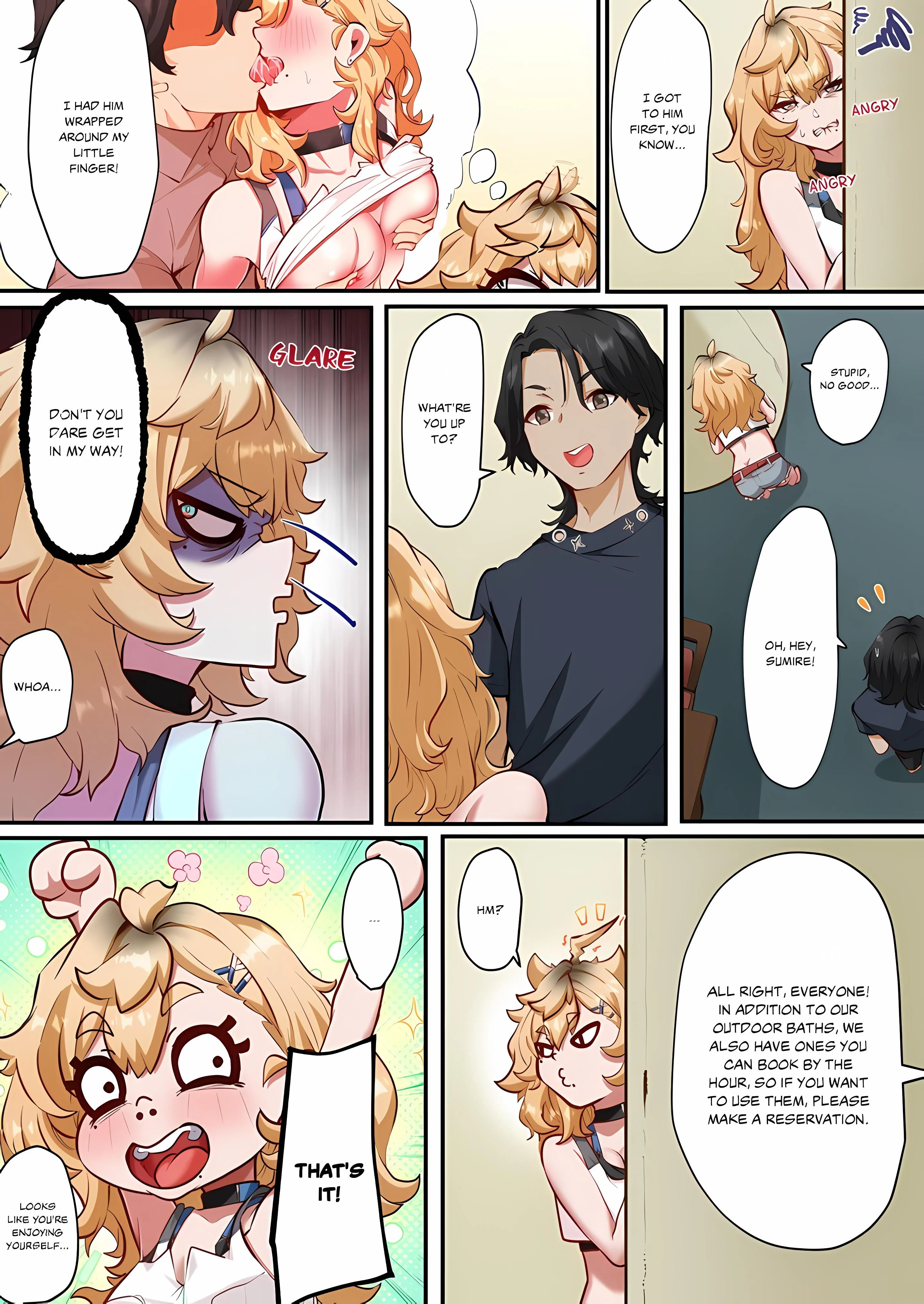 Hot Spring Love Affair: I'm Looking for a Girlfriend, but These Girls Just Want Sex! chapter 4 page 7