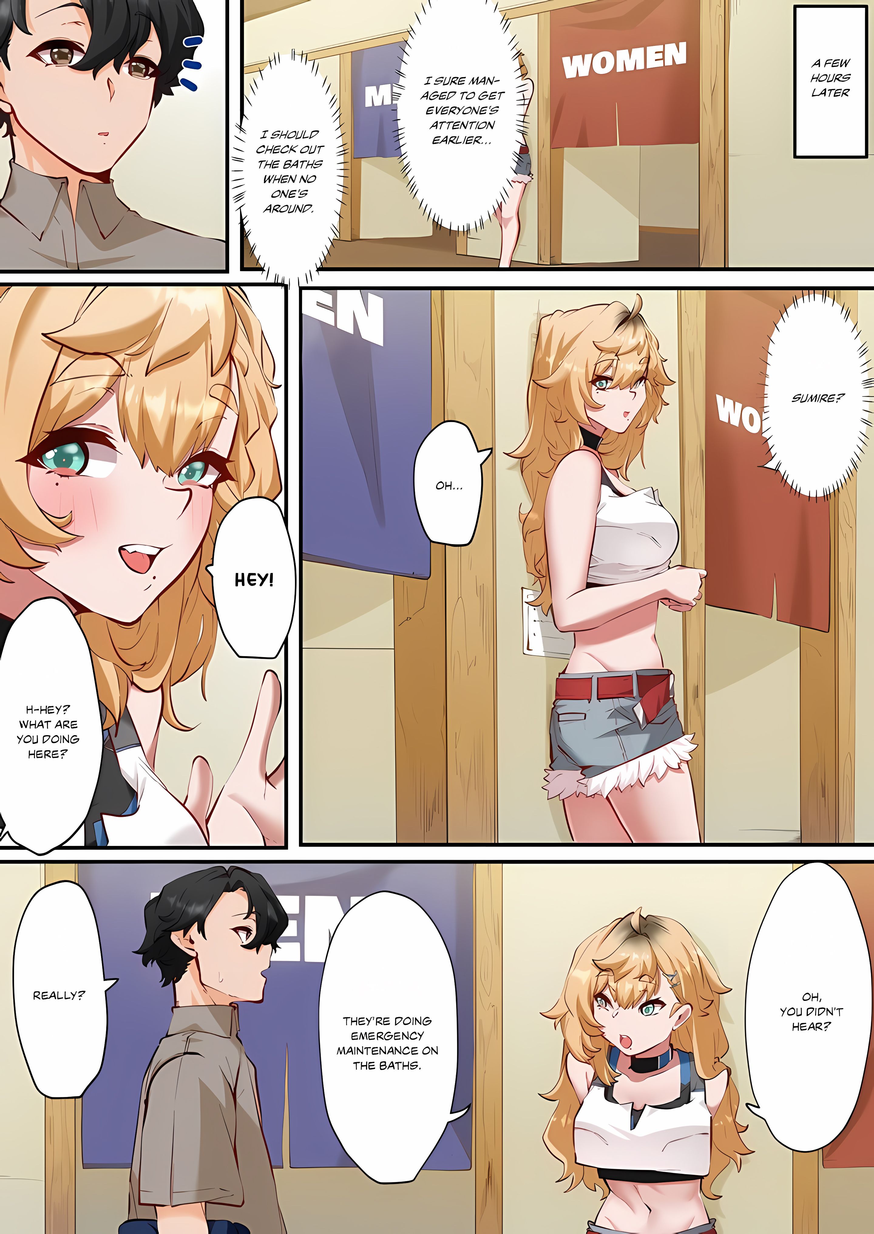 Hot Spring Love Affair: I'm Looking for a Girlfriend, but These Girls Just Want Sex! chapter 4 page 8