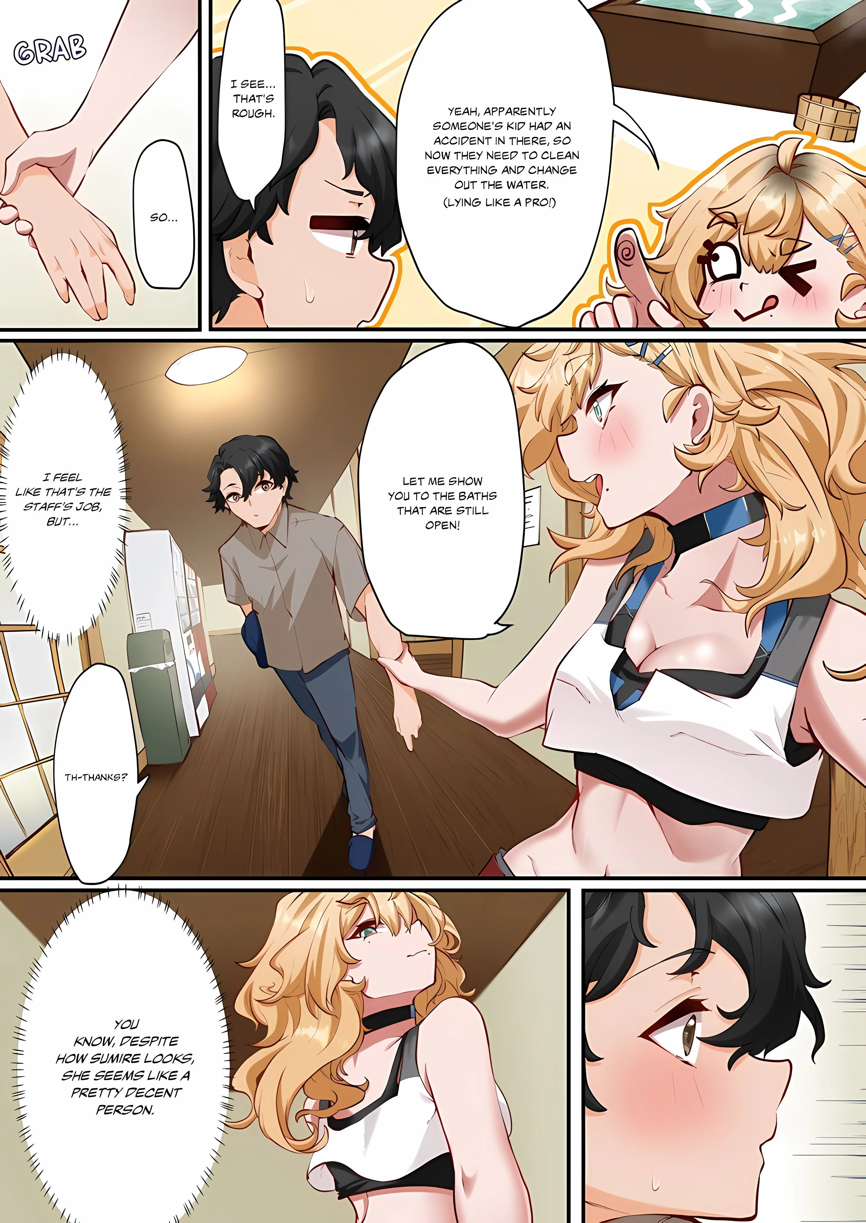 Hot Spring Love Affair: I'm Looking for a Girlfriend, but These Girls Just Want Sex! chapter 5 page 1