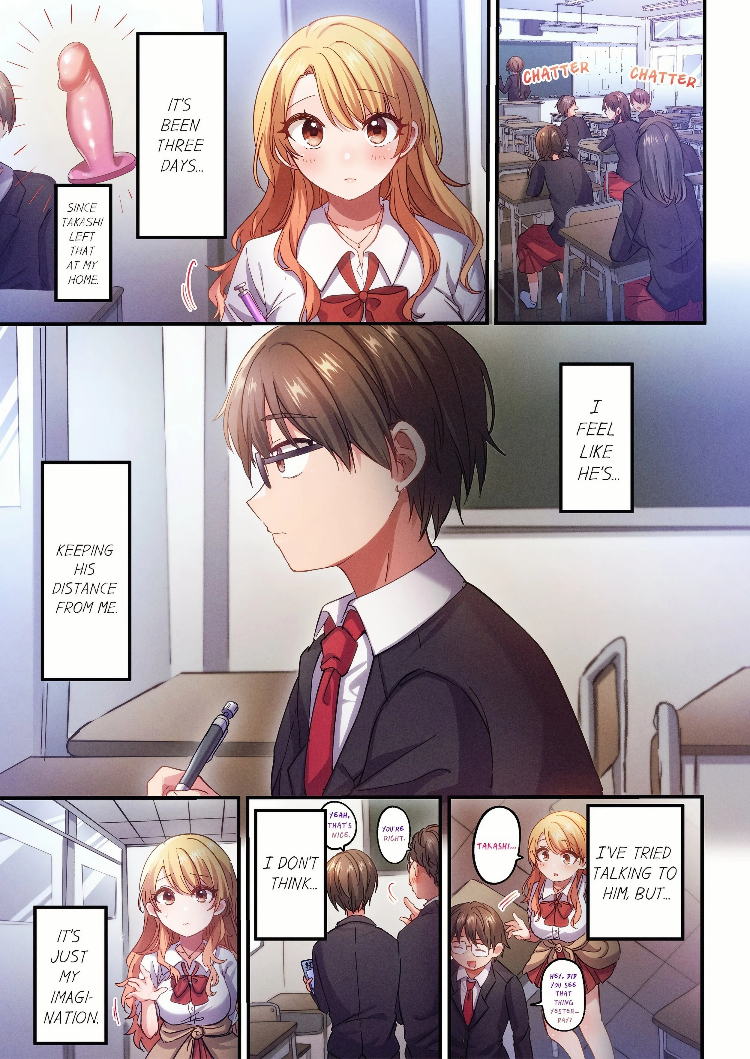 How the Girl with No Self-Esteem Became the Class Otaku’s Plaything (Uncensored) chapter 15 page 1