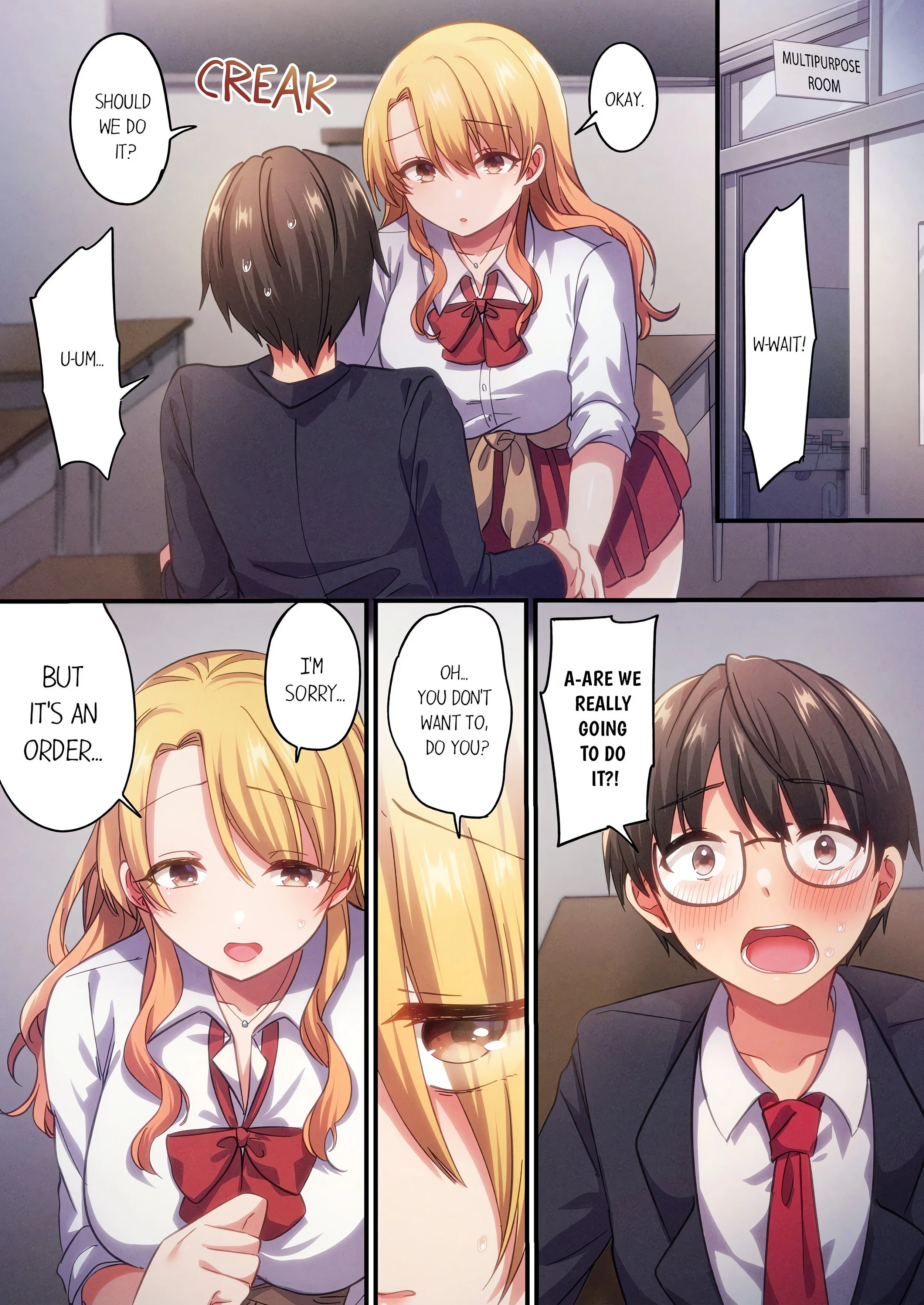 How the Girl with No Self-Esteem Became the Class Otaku’s Plaything (Uncensored) chapter 2 page 1
