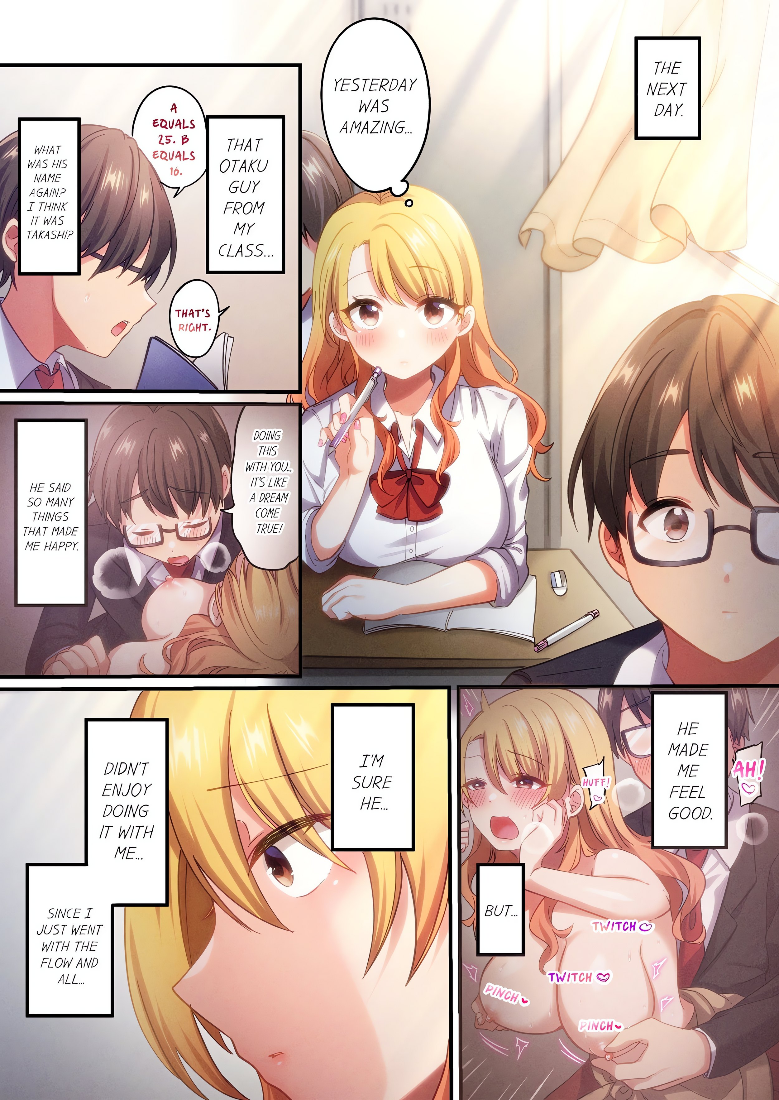 How the Girl with No Self-Esteem Became the Class Otaku’s Plaything (Uncensored) chapter 4 page 1