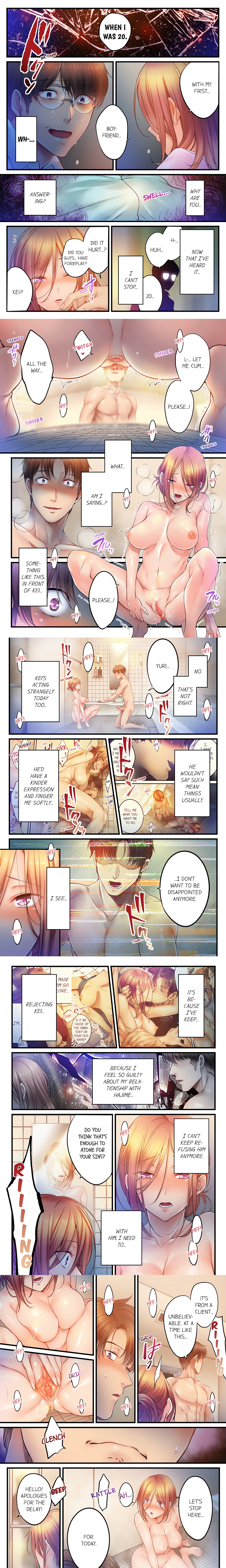 I Can’t Resist His Massage! Cheating in Front of My Husband’s Eyes (Uncensored) chapter 103 page 1