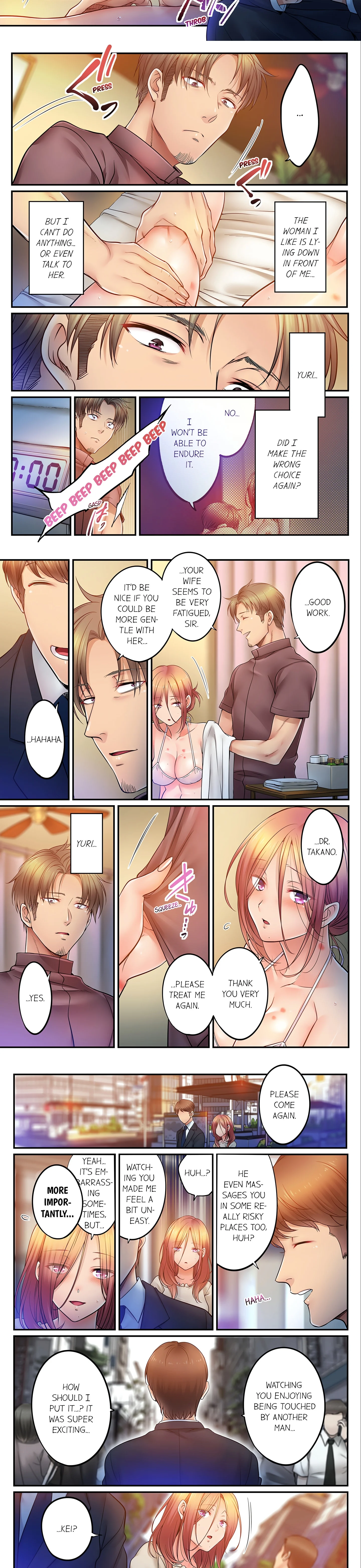 I Can’t Resist His Massage! Cheating in Front of My Husband’s Eyes (Uncensored) chapter 110 page 2