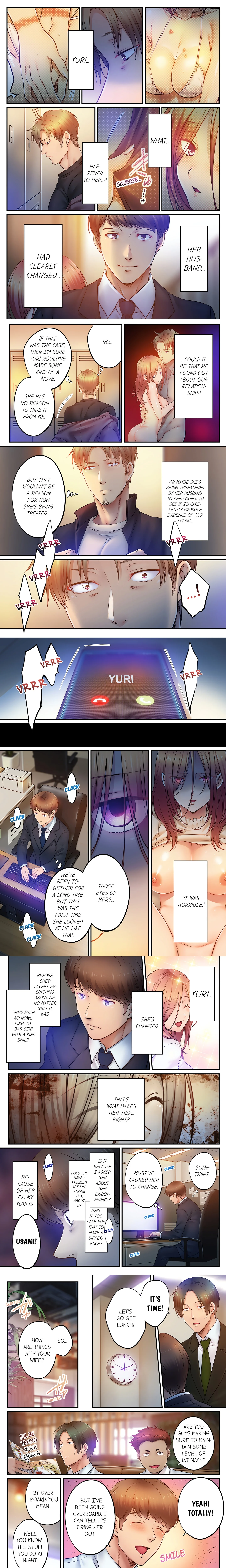 I Can’t Resist His Massage! Cheating in Front of My Husband’s Eyes (Uncensored) chapter 112 page 1