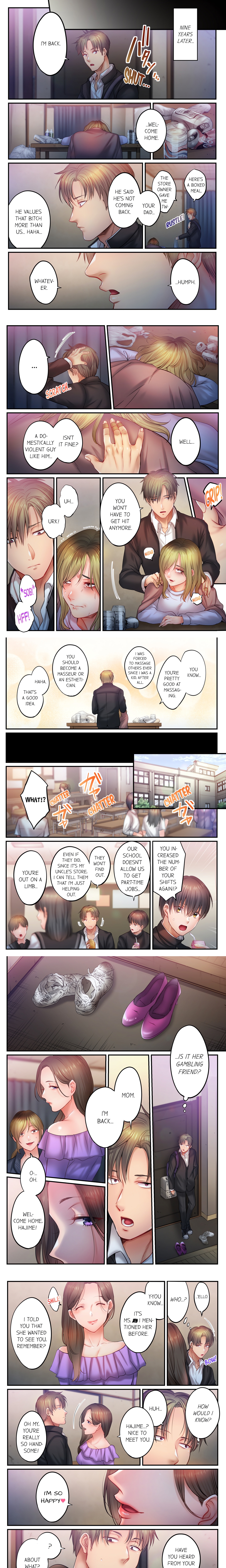 I Can’t Resist His Massage! Cheating in Front of My Husband’s Eyes (Uncensored) chapter 134 page 1