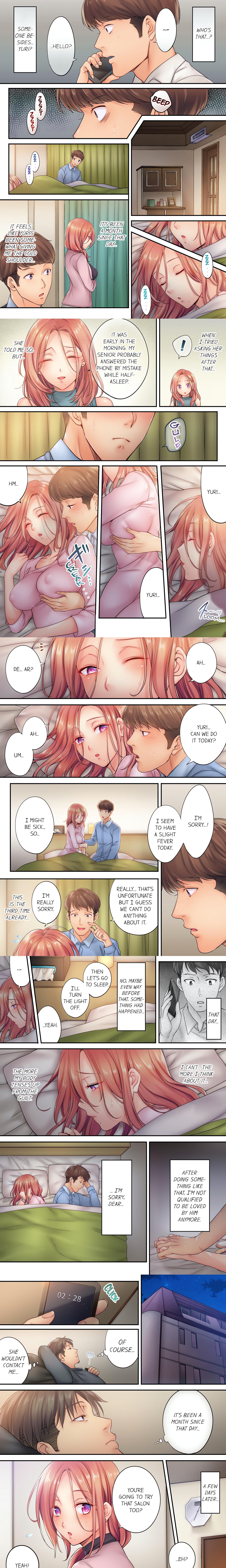 I Can’t Resist His Massage! Cheating in Front of My Husband’s Eyes (Uncensored) chapter 19 page 1