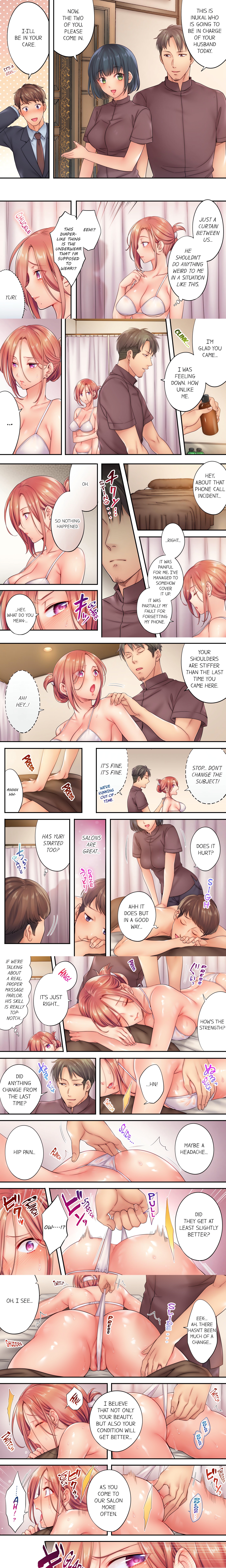 I Can’t Resist His Massage! Cheating in Front of My Husband’s Eyes (Uncensored) chapter 20 page 1