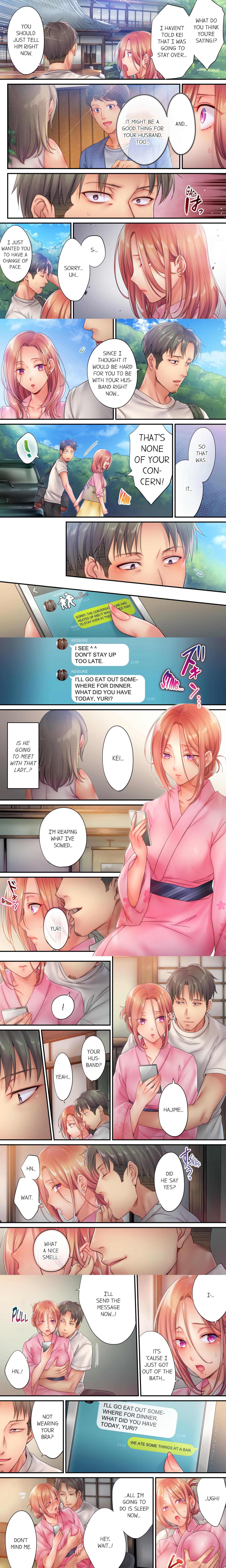 I Can’t Resist His Massage! Cheating in Front of My Husband’s Eyes (Uncensored) chapter 33 page 1