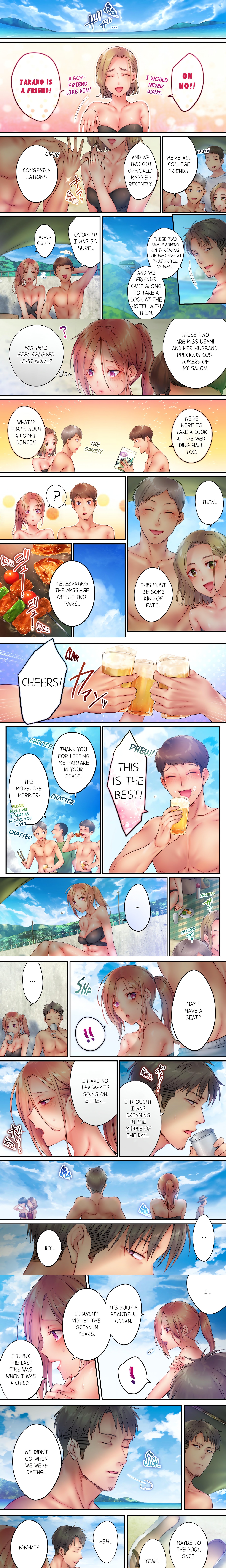 I Can’t Resist His Massage! Cheating in Front of My Husband’s Eyes (Uncensored) chapter 38 page 1