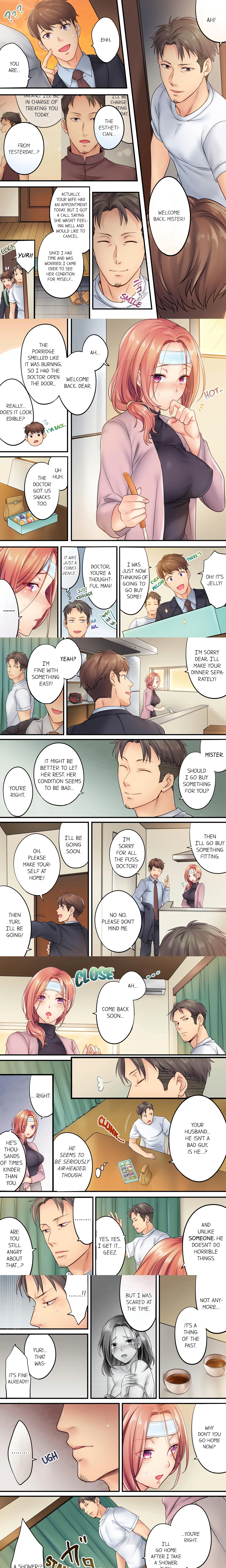 I Can’t Resist His Massage! Cheating in Front of My Husband’s Eyes (Uncensored) chapter 9 page 1
