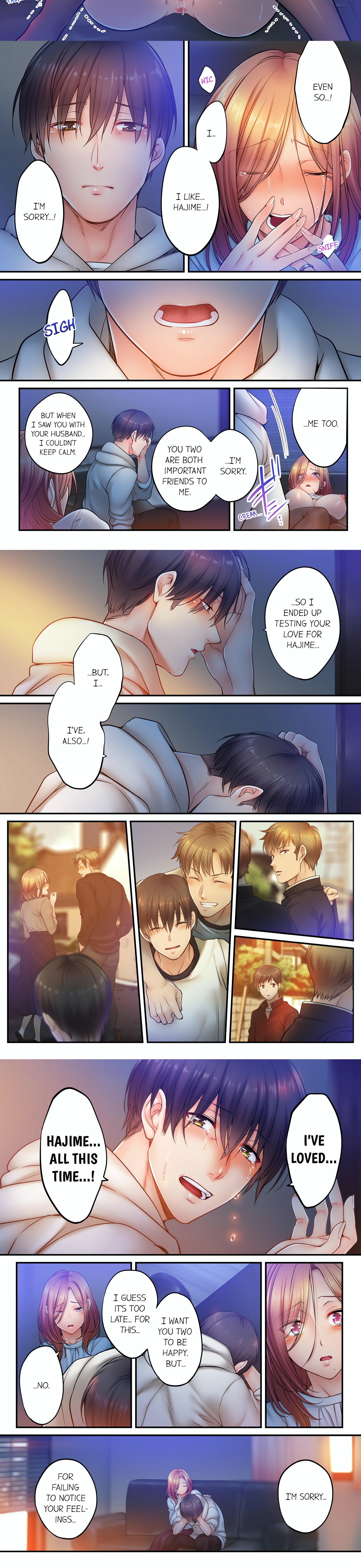 I Can’t Resist His Massage! Cheating in Front of My Husband’s Eyes (Uncensored) chapter 96 page 2