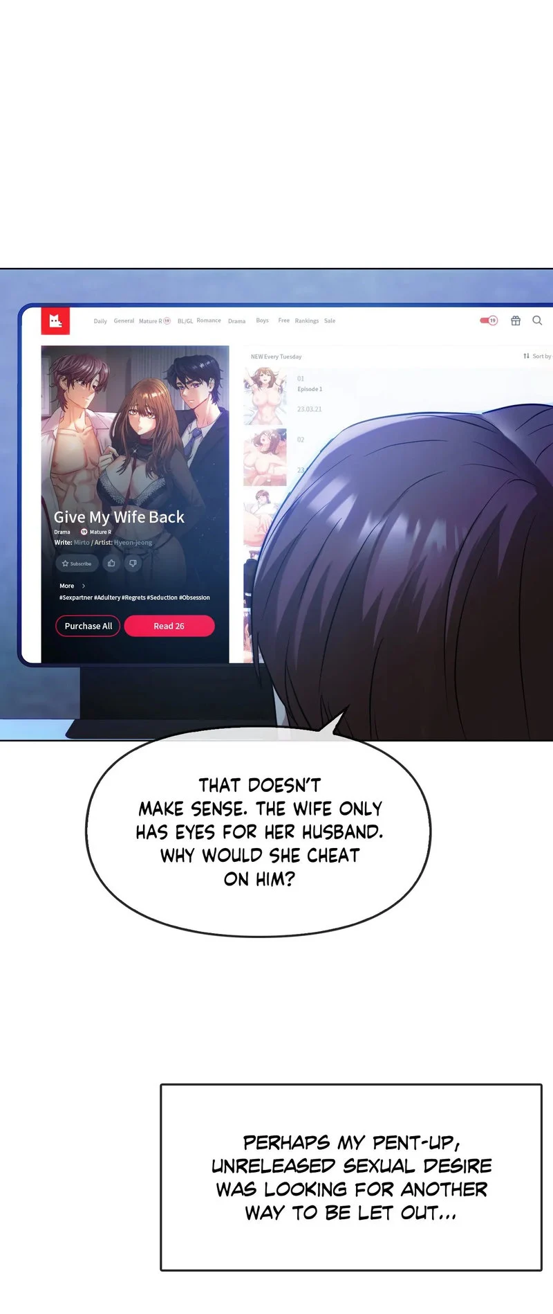 I Can’t Stand It, Ajumma chapter 44 page 56