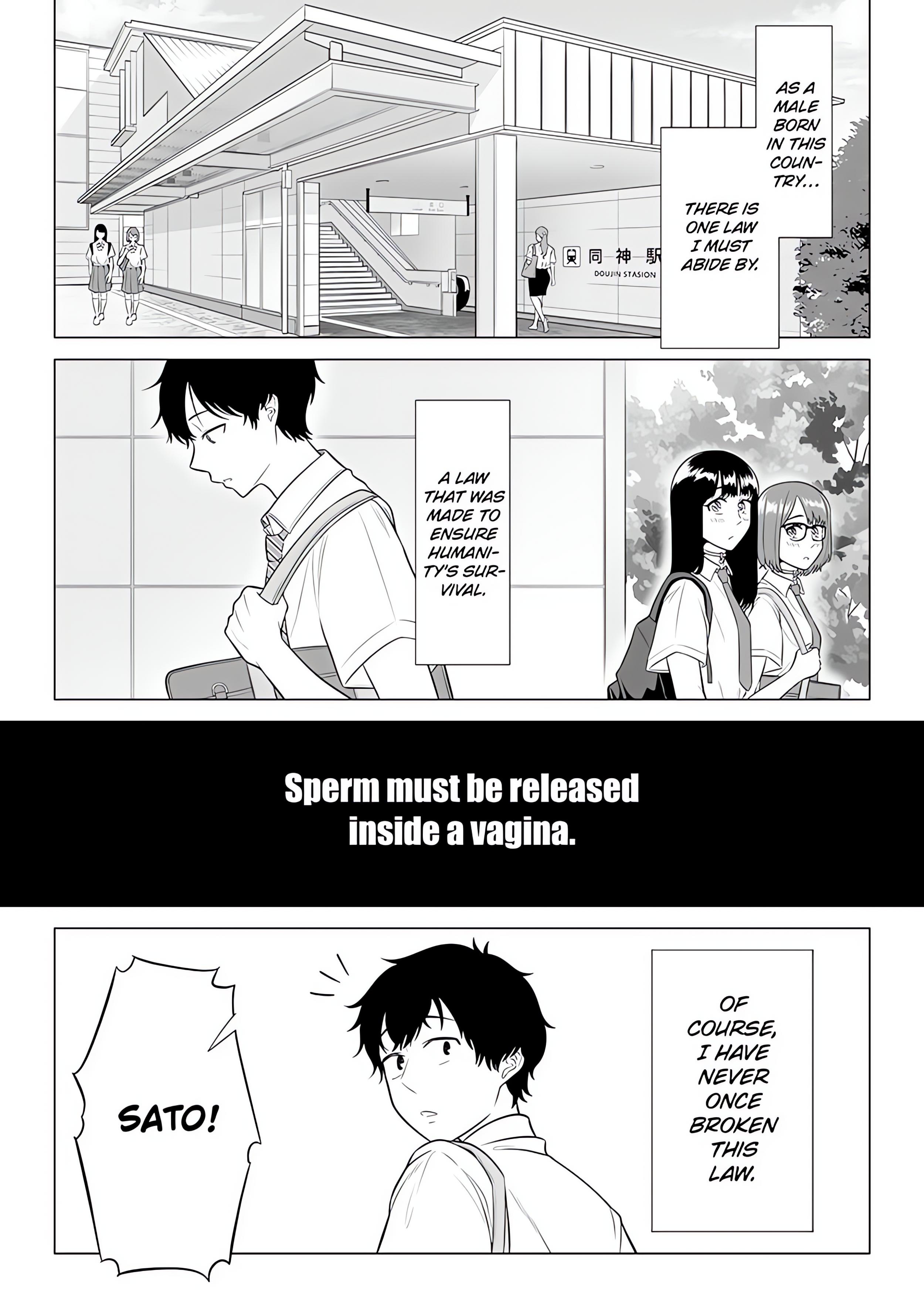 In a World Where Males Are Nearly Extinct, Semen Has Become a Precious Resource. chapter 1 page 5