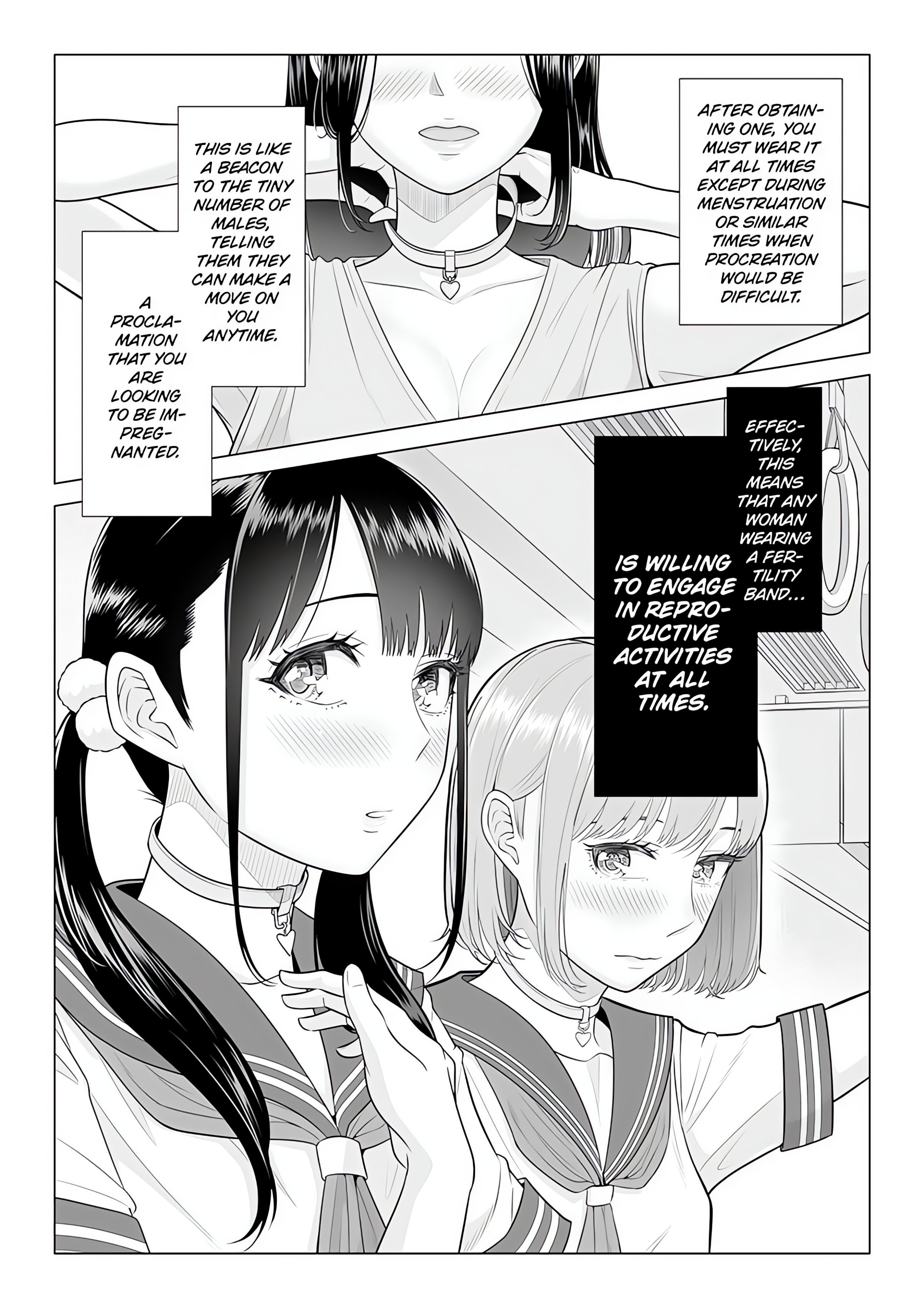 In a World Where Males Are Nearly Extinct, Semen Has Become a Precious Resource. chapter 2 page 4