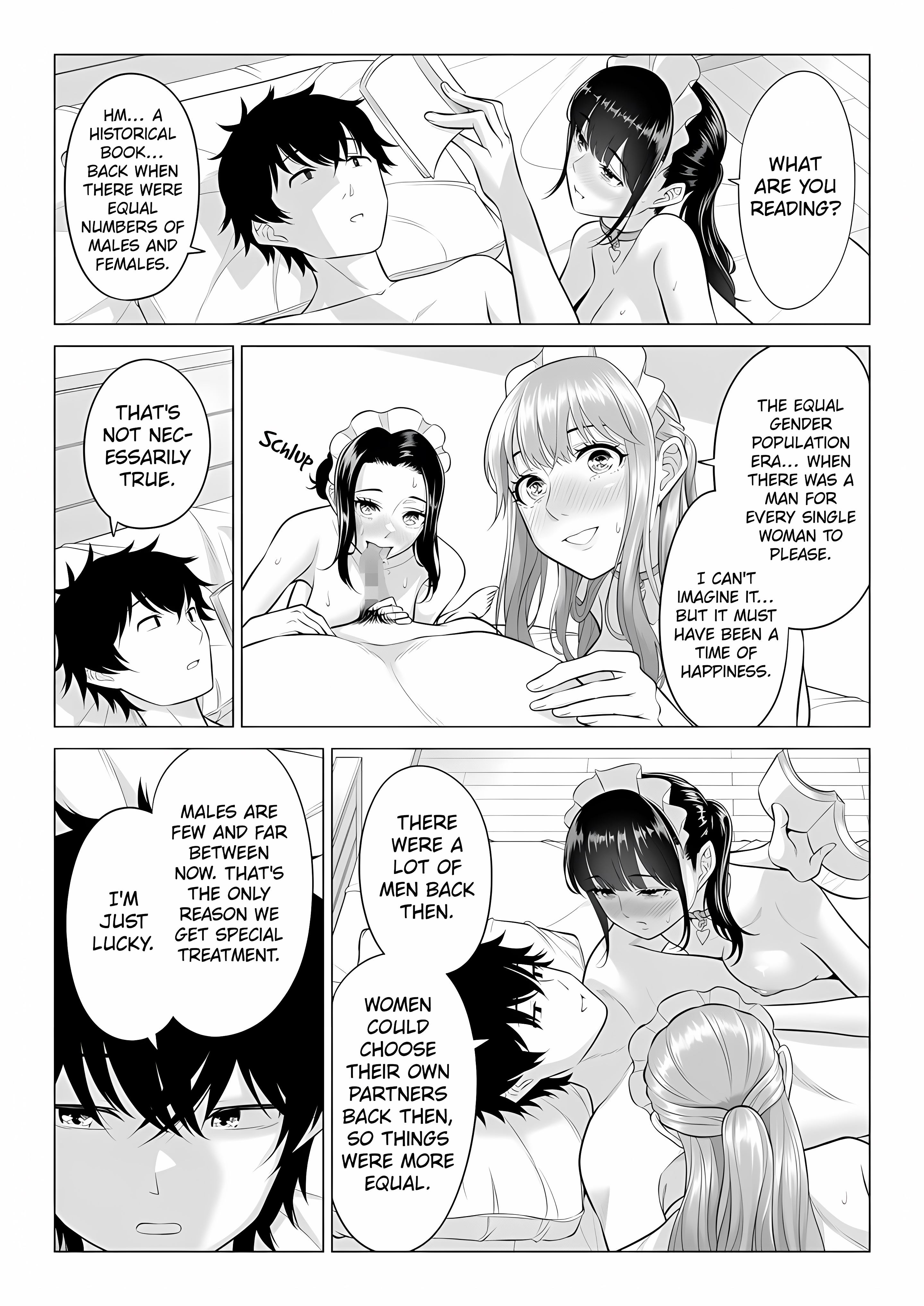 In a World Where Males Are Nearly Extinct, Semen Has Become a Precious Resource. chapter 29 page 55