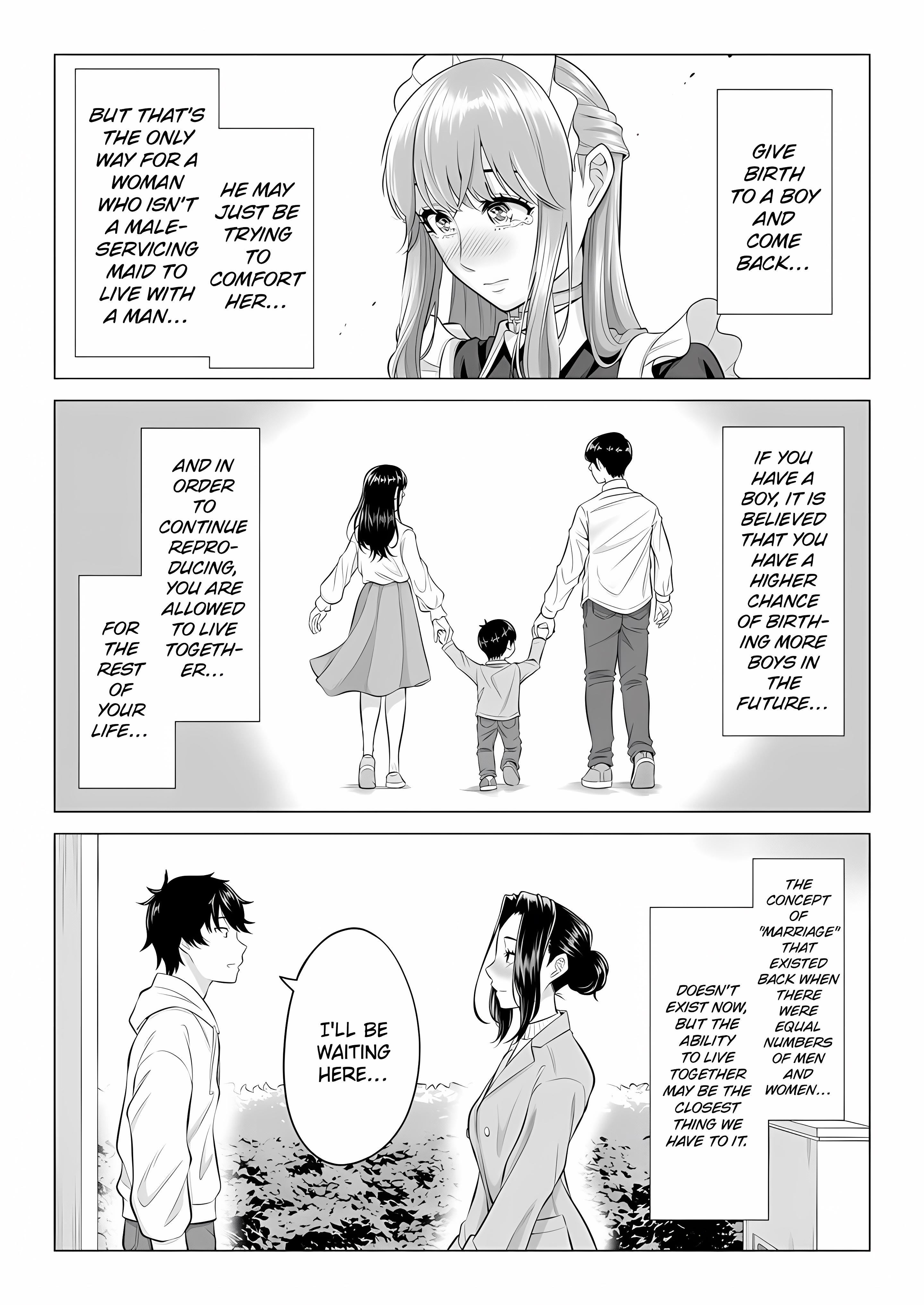 In a World Where Males Are Nearly Extinct, Semen Has Become a Precious Resource. chapter 29 page 69