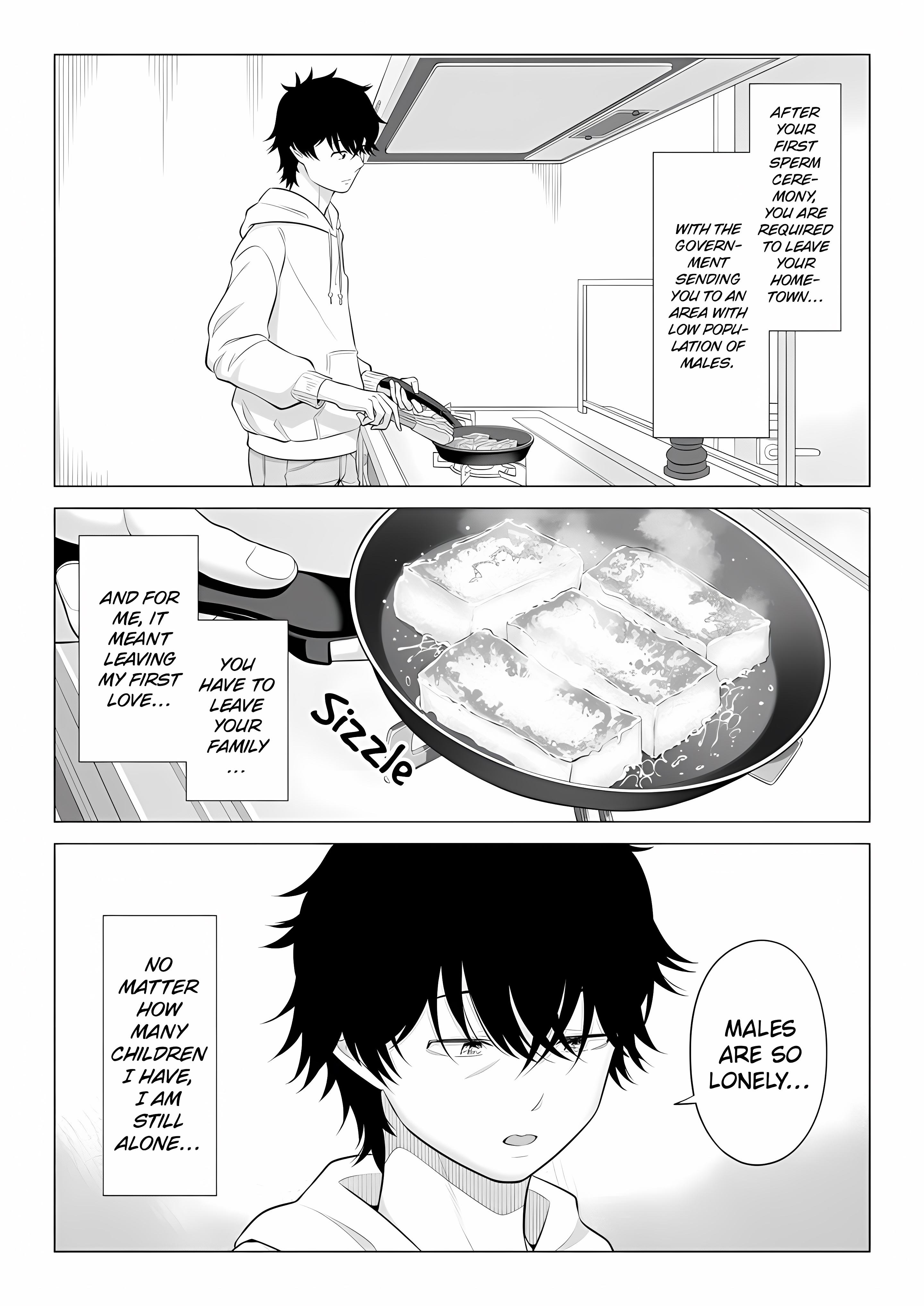 In a World Where Males Are Nearly Extinct, Semen Has Become a Precious Resource. chapter 29 page 148