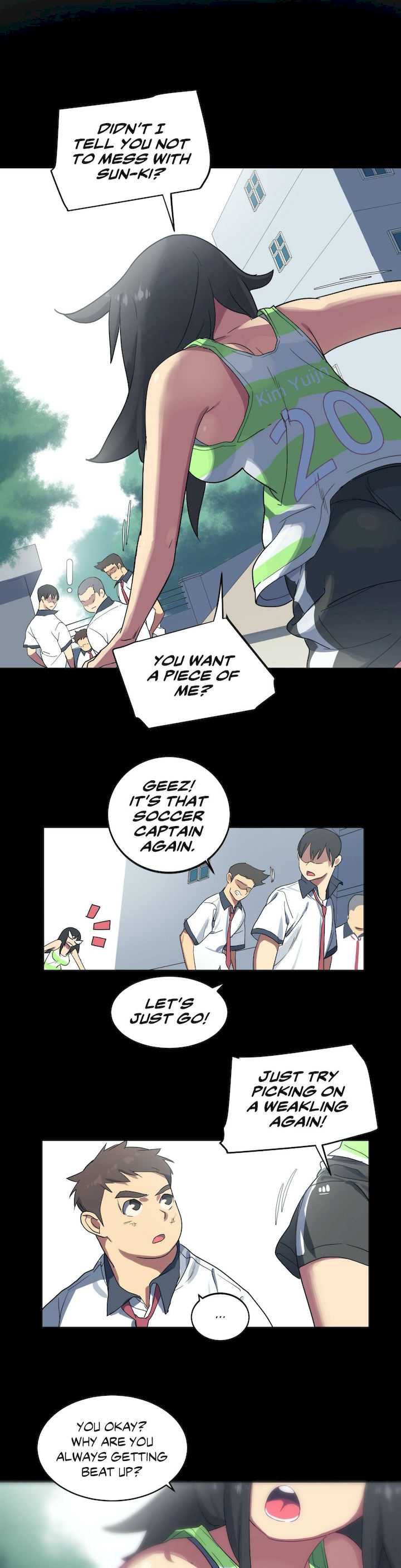 In At the Deep End chapter 1 page 3