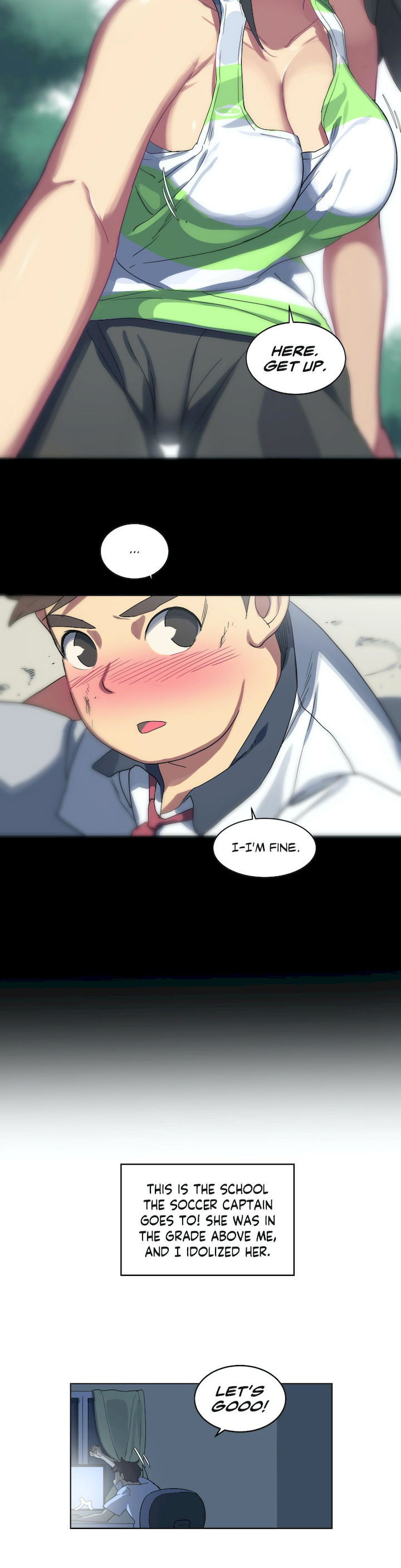 In At the Deep End chapter 1 page 4