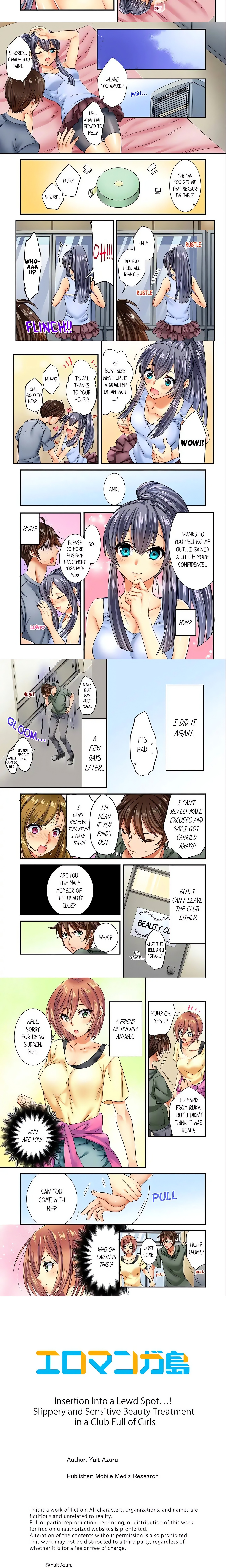 Insertion Into a Lewd Spot…! Slippery and Sensitive Beauty Treatment in a Club Full of Girls chapter 6 page 2