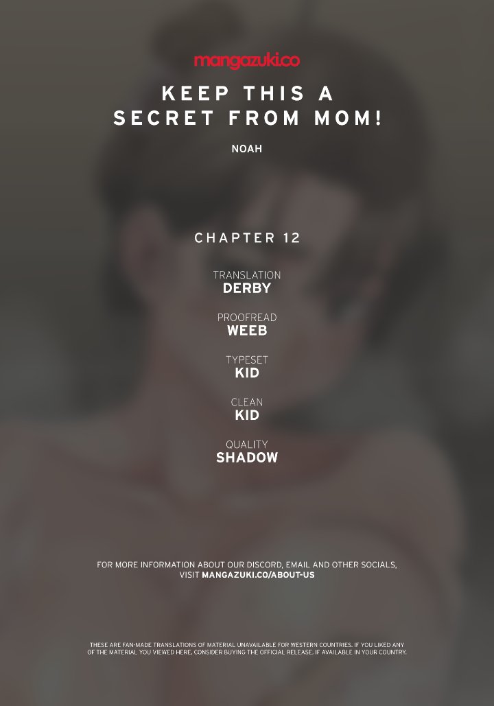 Keep it a secret from your mother! chapter 12 page 1