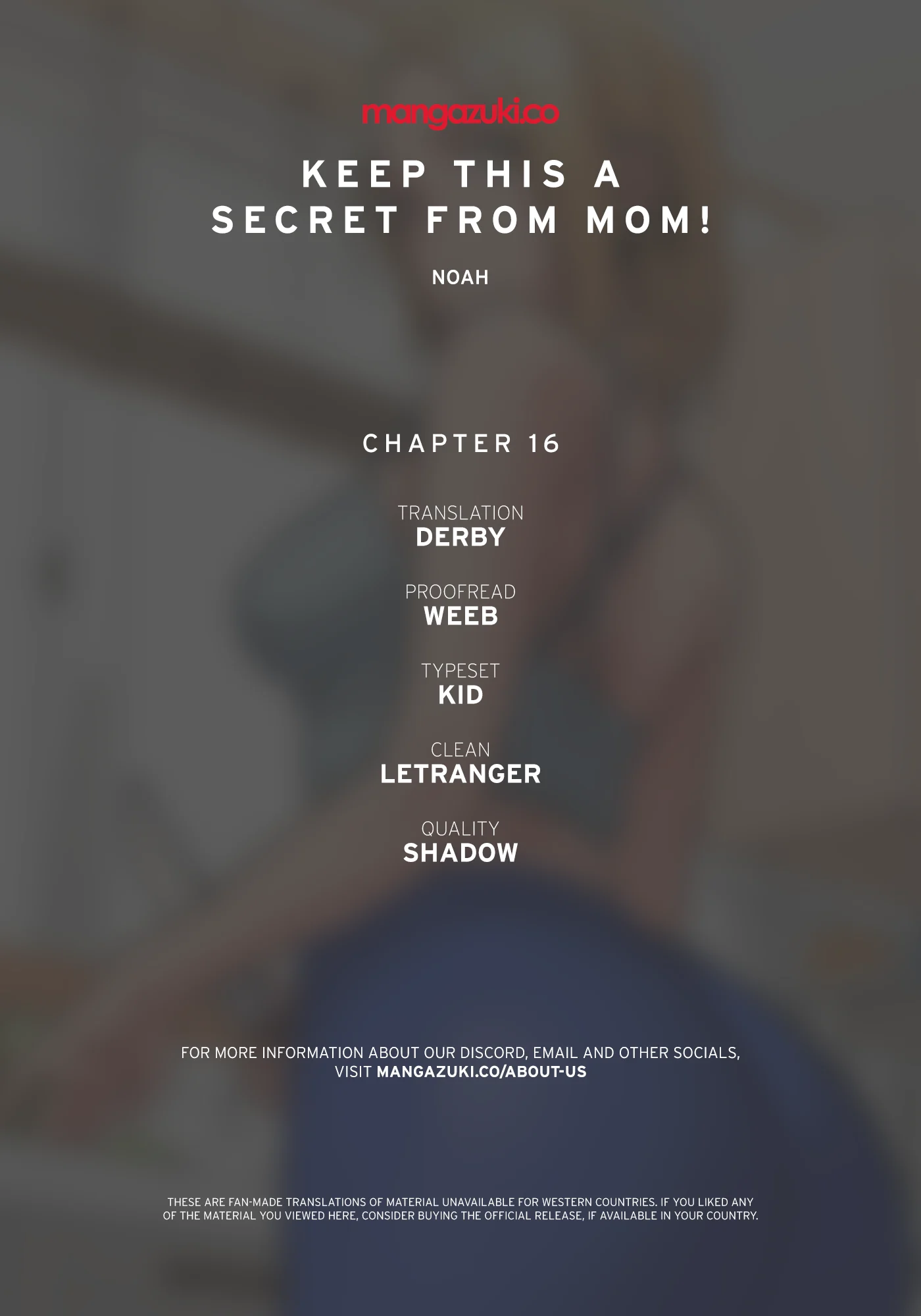 Keep it a secret from your mother! chapter 16 page 1