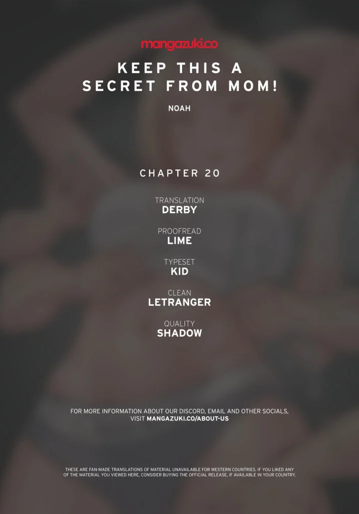 Keep it a secret from your mother! chapter 20 page 1