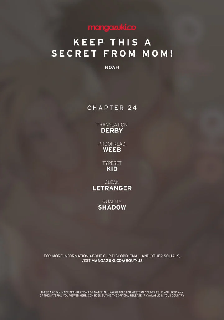 Keep it a secret from your mother! chapter 24 page 1