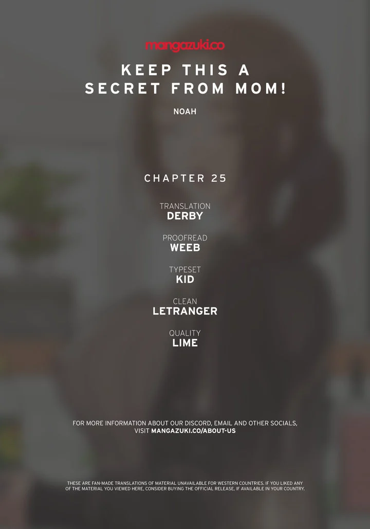Keep it a secret from your mother! chapter 25 page 1