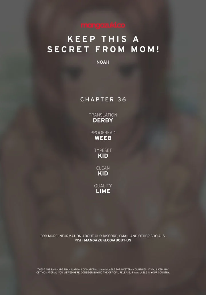 Keep it a secret from your mother! chapter 36 page 1