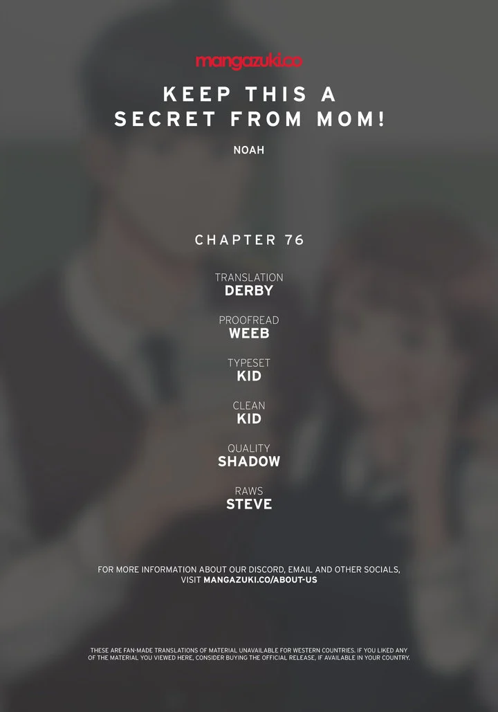 Keep it a secret from your mother! chapter 76 page 1